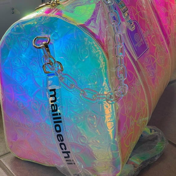 mailloechii®️ Holographic Iridescent Duffel Bag. Rare color-changing - Picture 6 of 6